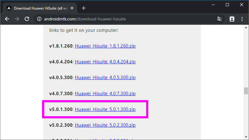 Huawei Hisuite v5.0.1.300
