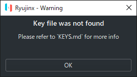 Key file was not found